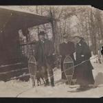 Edward Pickering (left), organizer of the Appalachian Mountain Club, in a 1906 photo taken in the Lynn Woods. Pickering with AMC Companions March,1906 credit: AMC Library & Archives